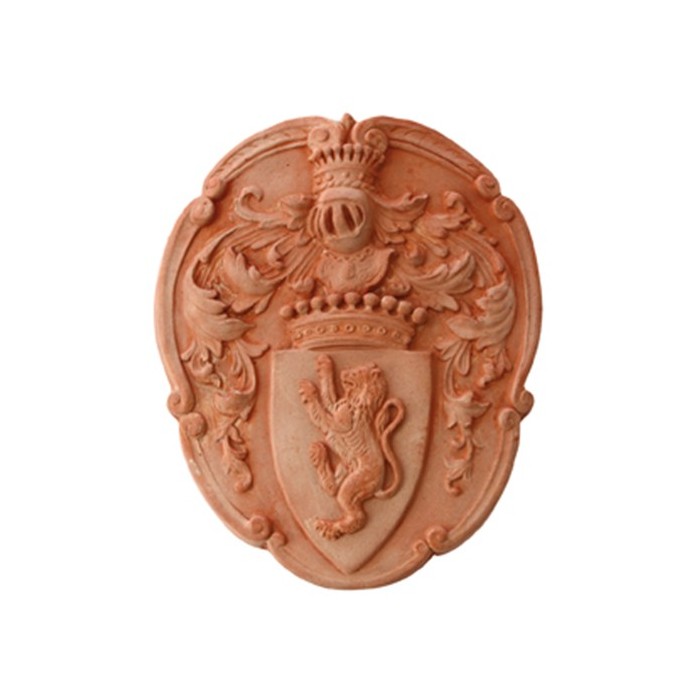 Terracotta Lion Crest